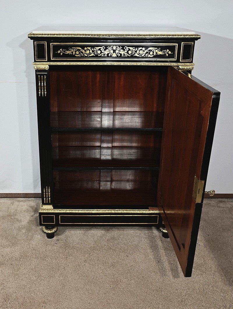 Blackened Pearwood Sideboard, Napoleon III Period – Mid-19th Century-photo-6