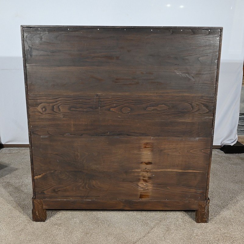 Commode Scribanne En Acajou Massif, époque Géorgienne, Angleterre – XVIIIe-photo-8
