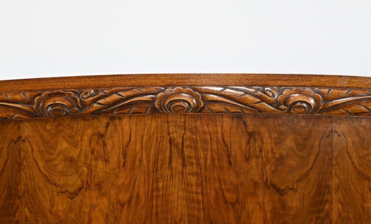 Lit En Ronce De Noyer, époque Art Déco – 1930-photo-2