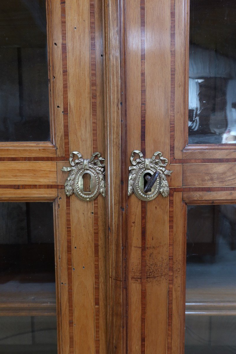 Two-body Property Library In Cherry Wood – Late 18th Century-photo-2