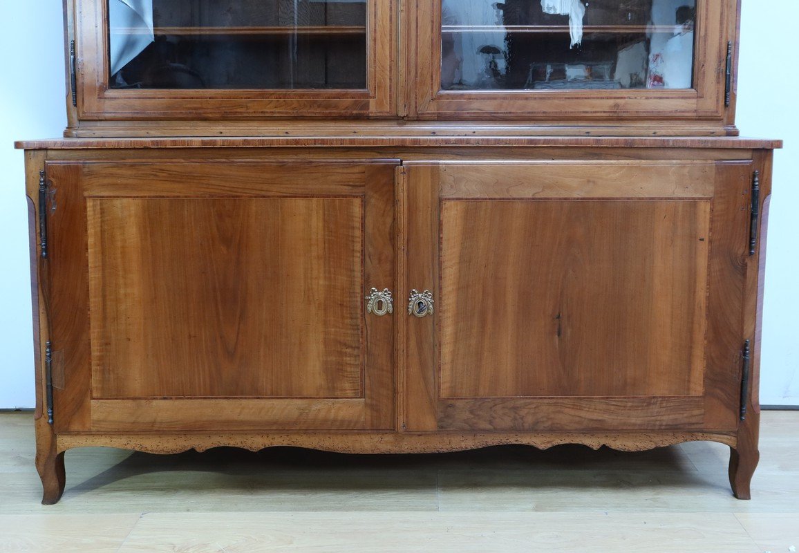 Two-body Property Library In Cherry Wood – Late 18th Century-photo-4