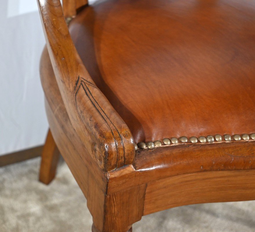 Fauteuil De Bureau En Acajou, époque Louis Philippe – Milieu XIXe-photo-6