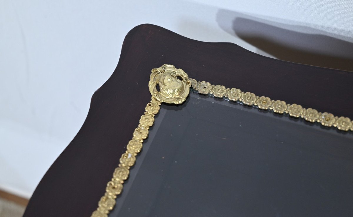 Table Vitrine De Milieu En Acajou Teinté, Style Louis XV, époque Napoléon III – Milieu XIXe-photo-4