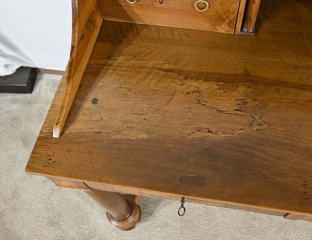 Rare Bureau De Propriété, En Noyer, époque Empire – Début XIXe-photo-7