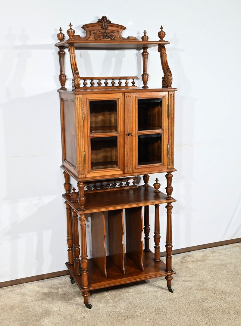 Rare Walnut Music Cabinet – 1920-photo-3