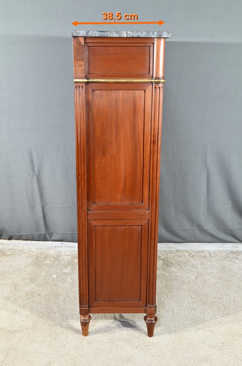 Mahogany Secretary, Louis XVI Period – Late 18th Century-photo-5