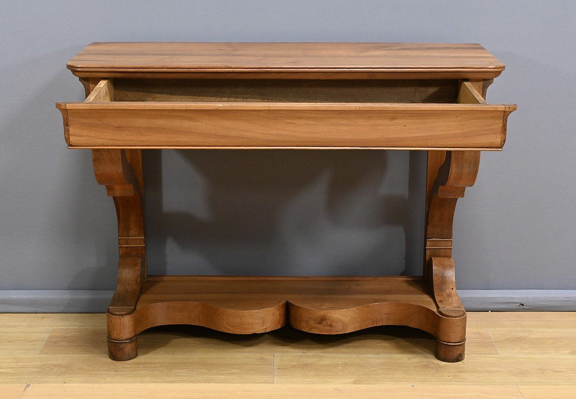 Restoration Console In Blond Cherry – Early 19th Century-photo-6
