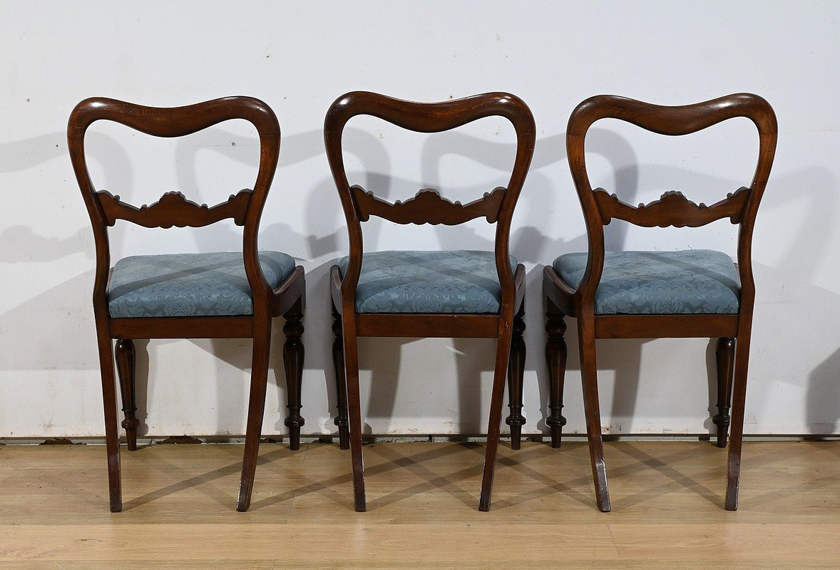 Suite De 6 Chaises En Acajou, époque Victorienne, Angleterre – 2ème Partie XIXe-photo-8