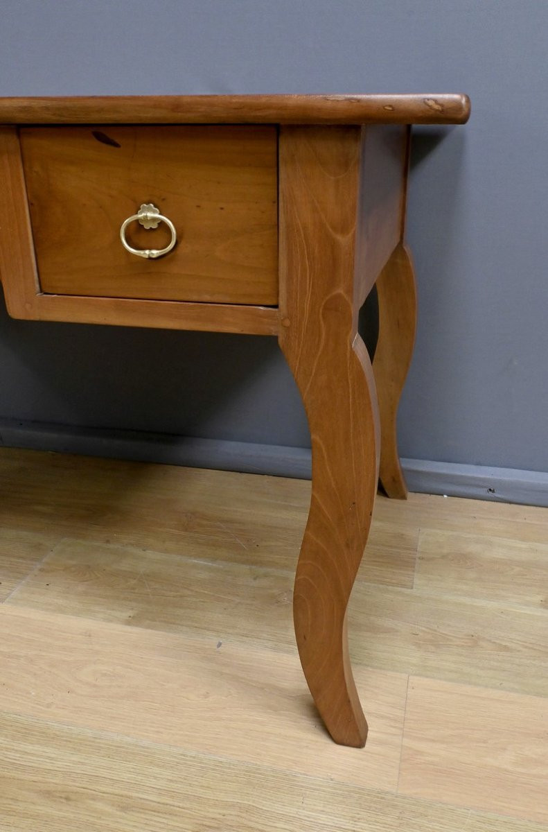 Table Bureau En Merisier, Style Louis XV – 2ème Partie XIXe-photo-2
