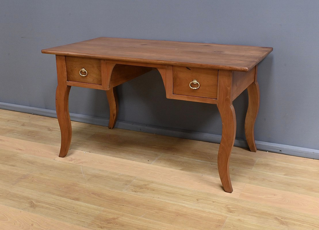 Table Bureau En Merisier, Style Louis XV – 2ème Partie XIXe