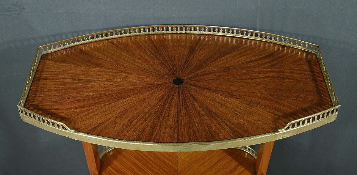 Table De Salon En Placage D’acajou, Style Louis XVI – Fin XIXe-photo-3