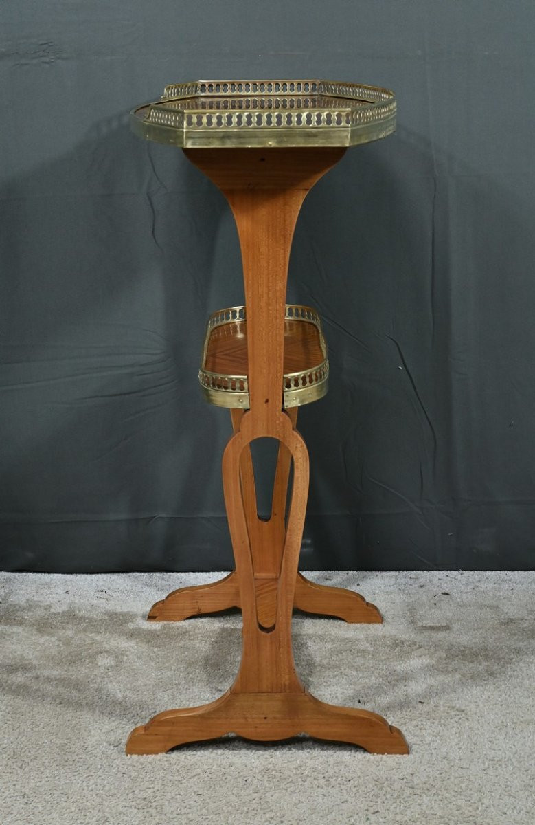 Table De Salon En Placage D’acajou, Style Louis XVI – Fin XIXe-photo-5