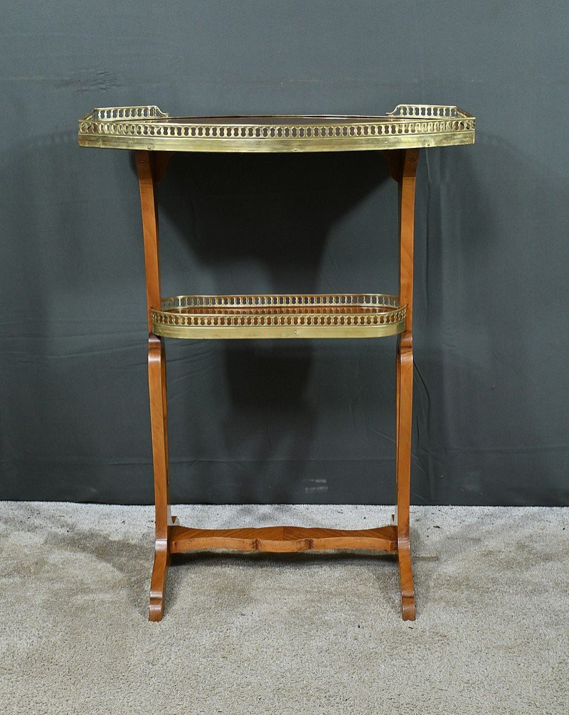 Table De Salon En Placage D’acajou, Style Louis XVI – Fin XIXe-photo-6