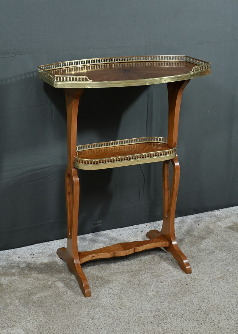 Table De Salon En Placage D’acajou, Style Louis XVI – Fin XIXe