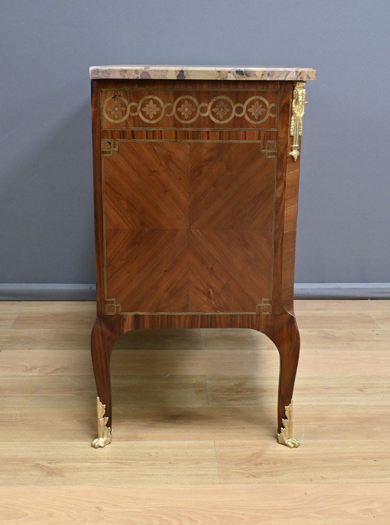 Sauteuse Chest Of Drawers, Louis XV/louis XVI Transition Style – Early 20th Century-photo-7