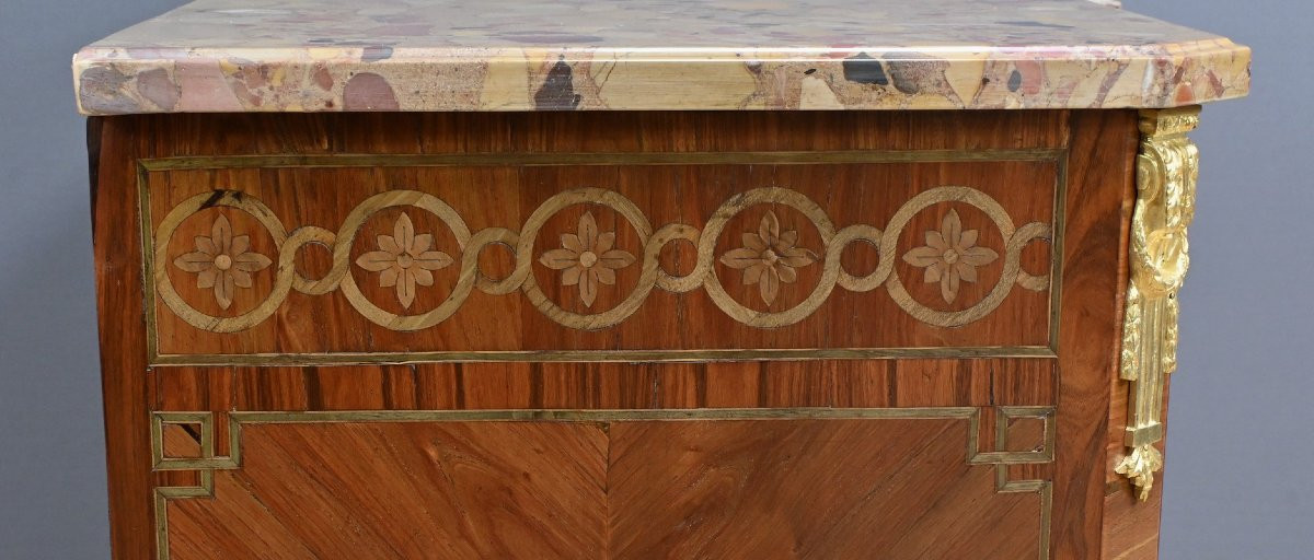 Sauteuse Chest Of Drawers, Louis XV/louis XVI Transition Style – Early 20th Century-photo-8