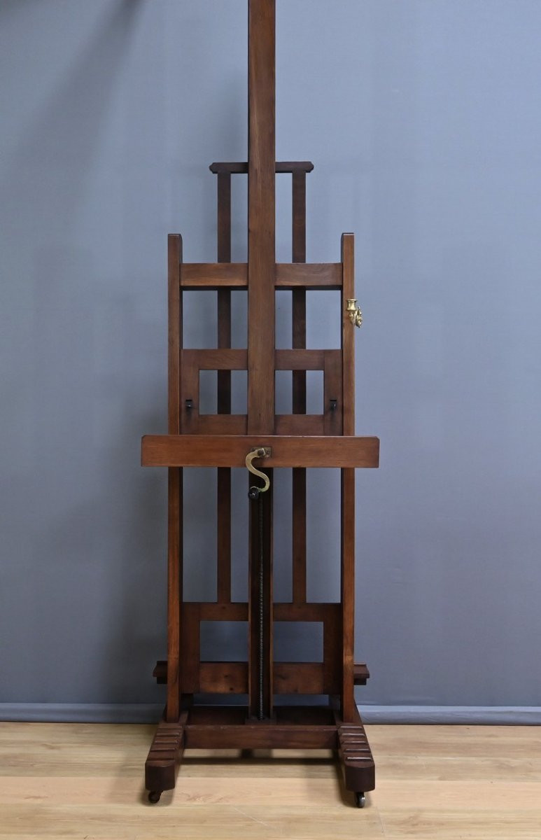 Chevalet D’atelier Double-face En Chêne – Milieu XIXe-photo-7