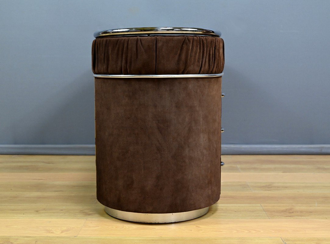 Coiffeuse en Nubuck, design Italien – 1970-photo-4