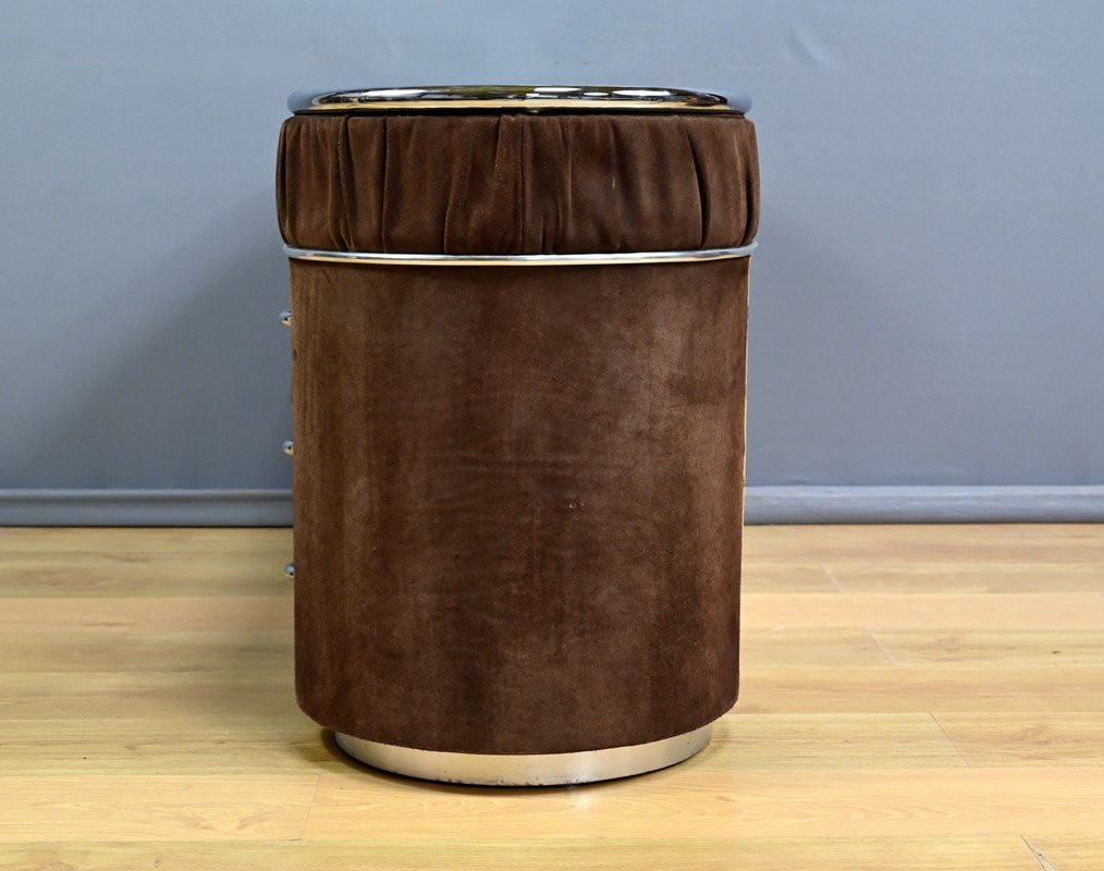 Coiffeuse en Nubuck, design Italien – 1970-photo-5
