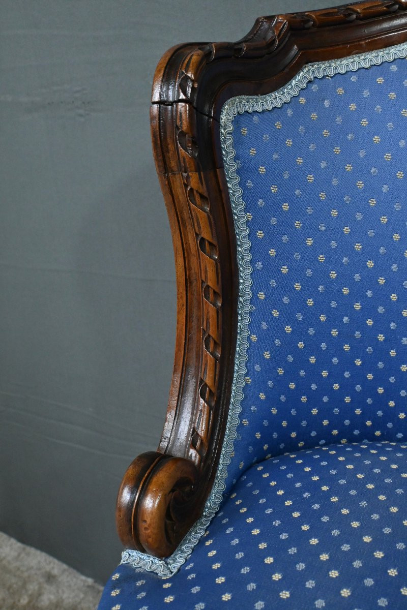 Louis XVI Style Beech Swivel Harpist Chair – Early 20th Century-photo-2