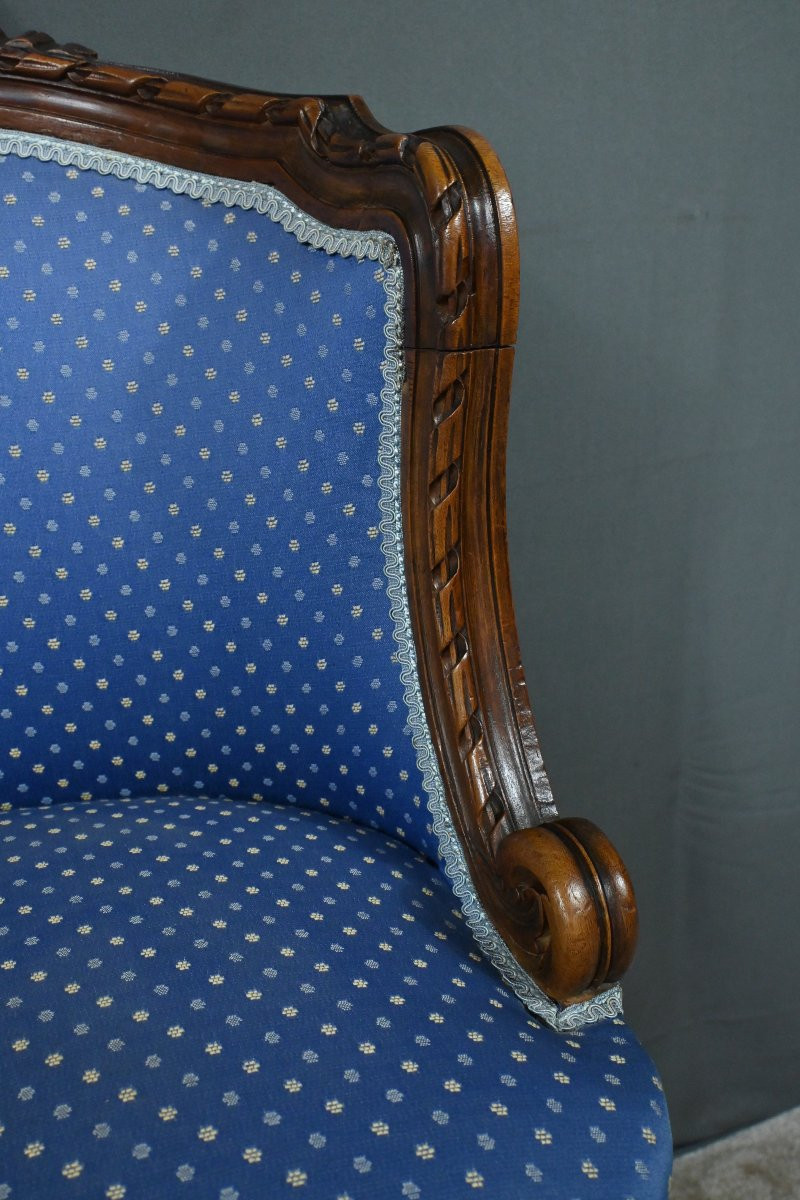 Louis XVI Style Beech Swivel Harpist Chair – Early 20th Century-photo-3
