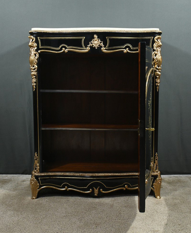Blackened Pearwood Sideboard, Napoleon III Period – Mid-19th Century-photo-3