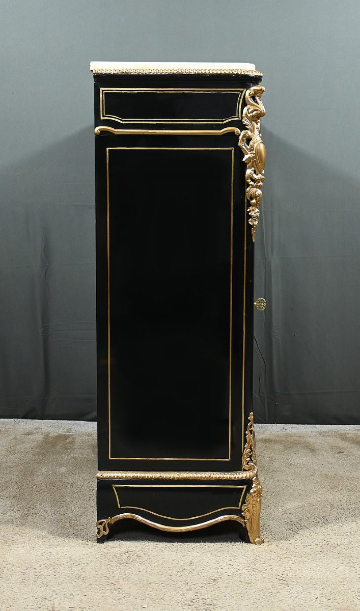 Blackened Pearwood Sideboard, Napoleon III Period – Mid-19th Century-photo-5