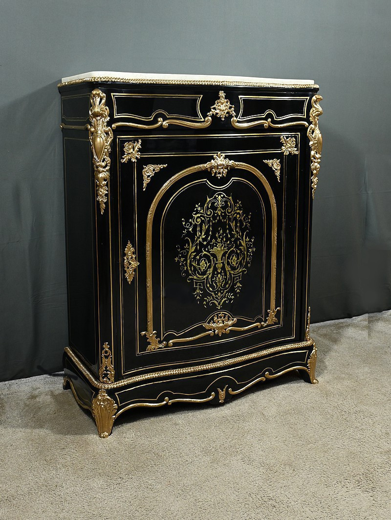 Blackened Pearwood Sideboard, Napoleon III Period – Mid-19th Century