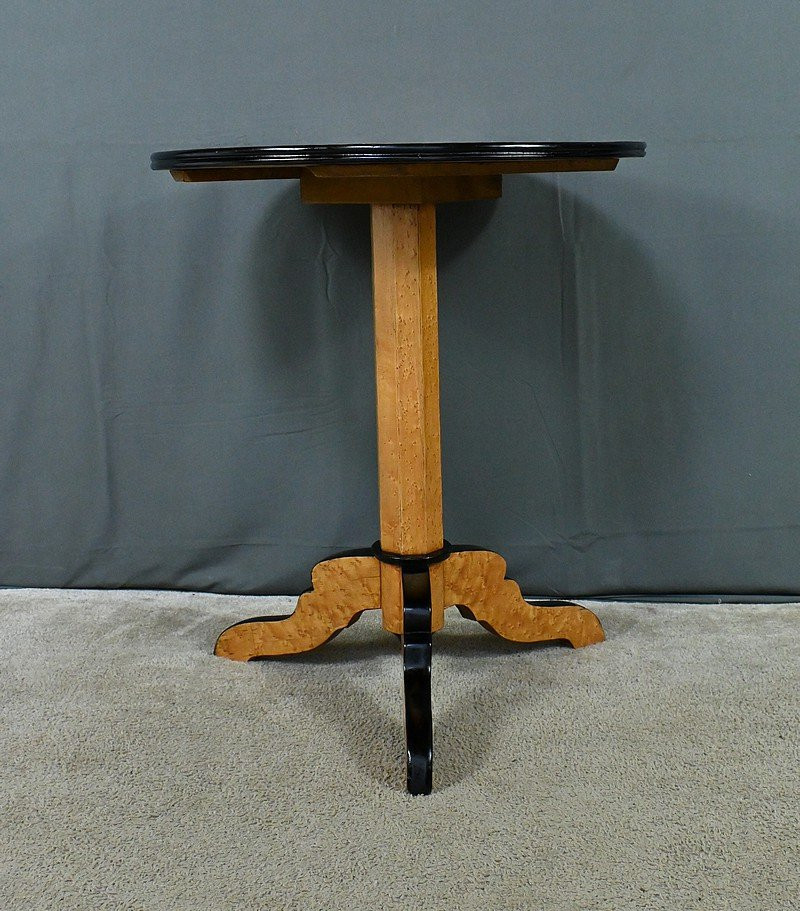 Speckled Maple Pedestal Table, Napoleon III Period – Part 2 Of The 19th Century-photo-1