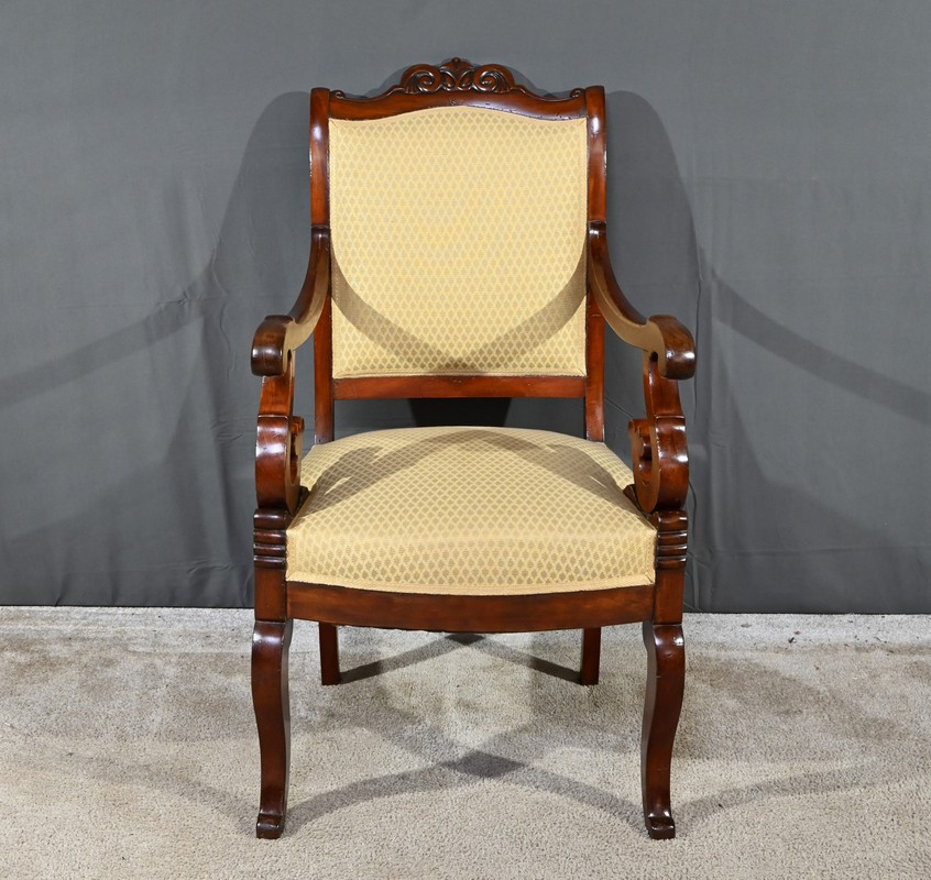 Mahogany Office Chair, Restoration Period – Early 19th Century