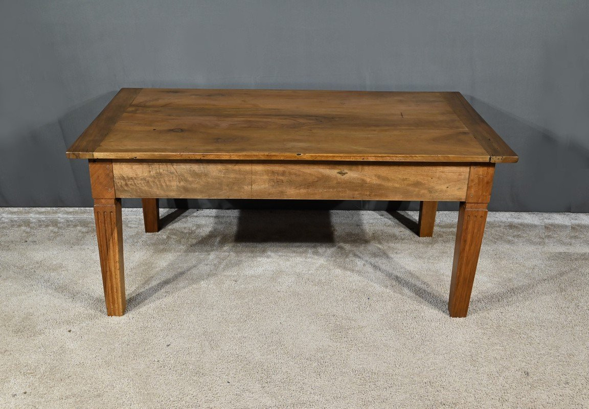 Table Basse en Noyer, goût Louis XVI - XIXe-photo-2