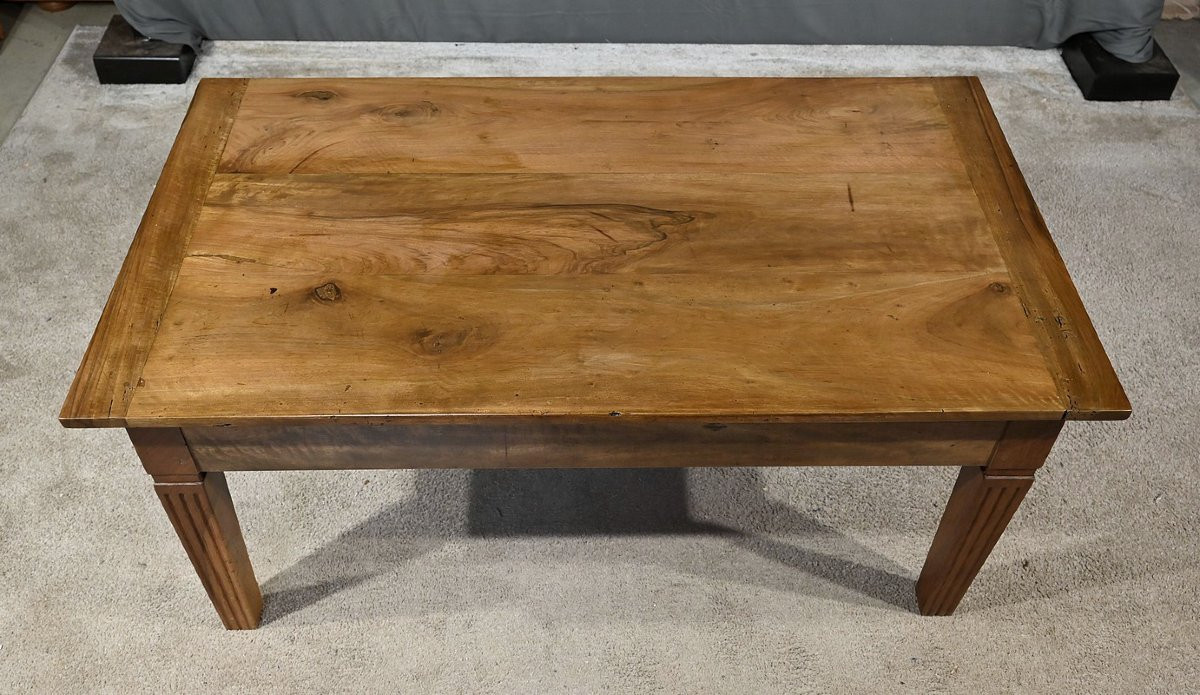 Table Basse en Noyer, goût Louis XVI - XIXe-photo-3