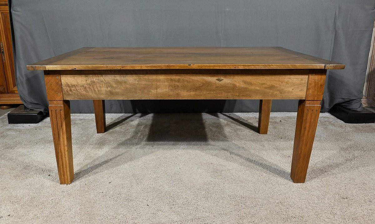 Table Basse en Noyer, goût Louis XVI - XIXe-photo-1