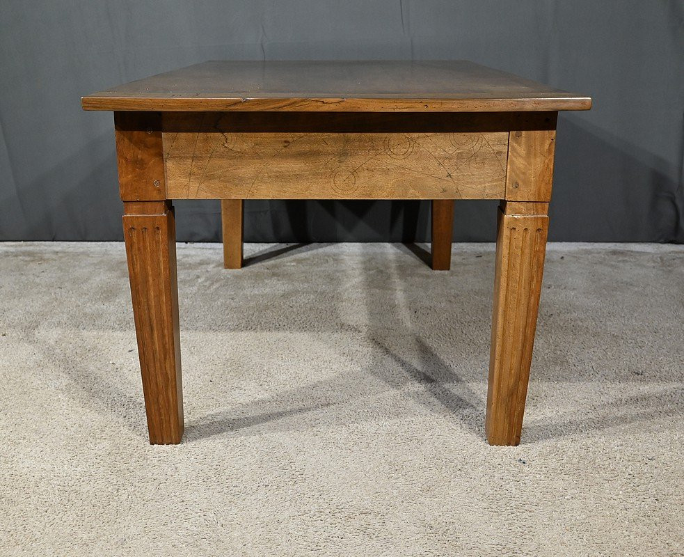 Table Basse en Noyer, goût Louis XVI - XIXe-photo-4