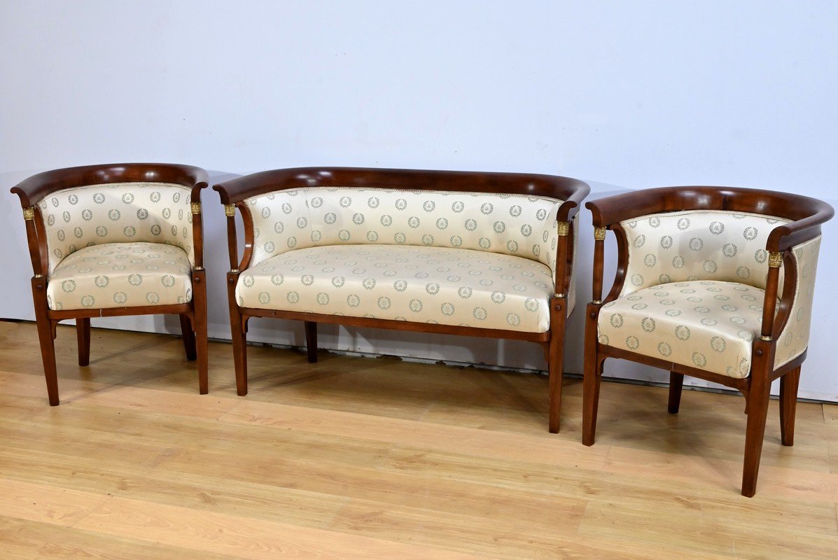 J&j Kohn Stained Beech Living Room, Empire Style – Early 20th Century-photo-3