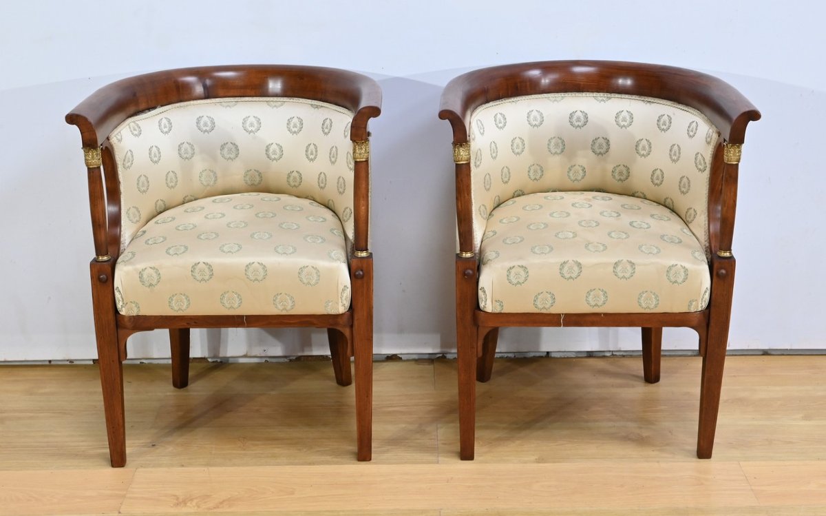 J&j Kohn Stained Beech Living Room, Empire Style – Early 20th Century-photo-8