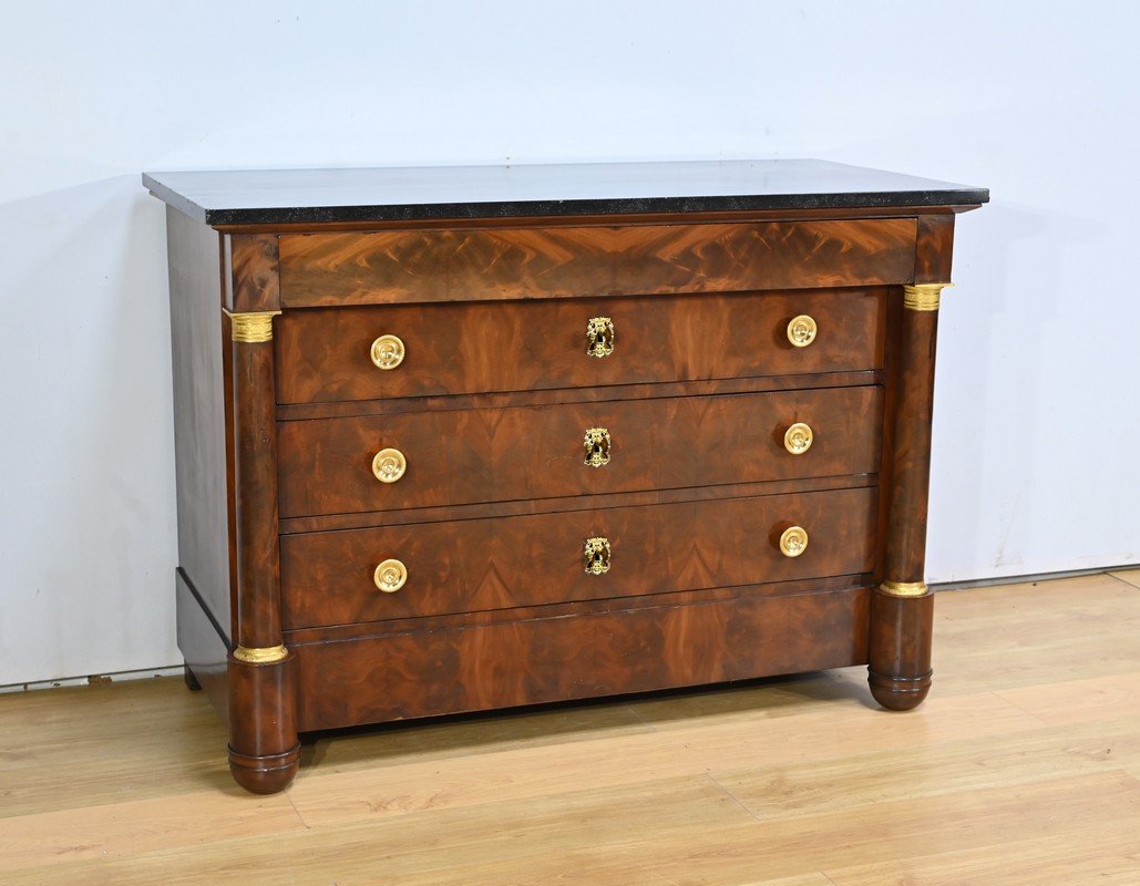 Commode en Acajou, époque Empire – Début XIXe-photo-2