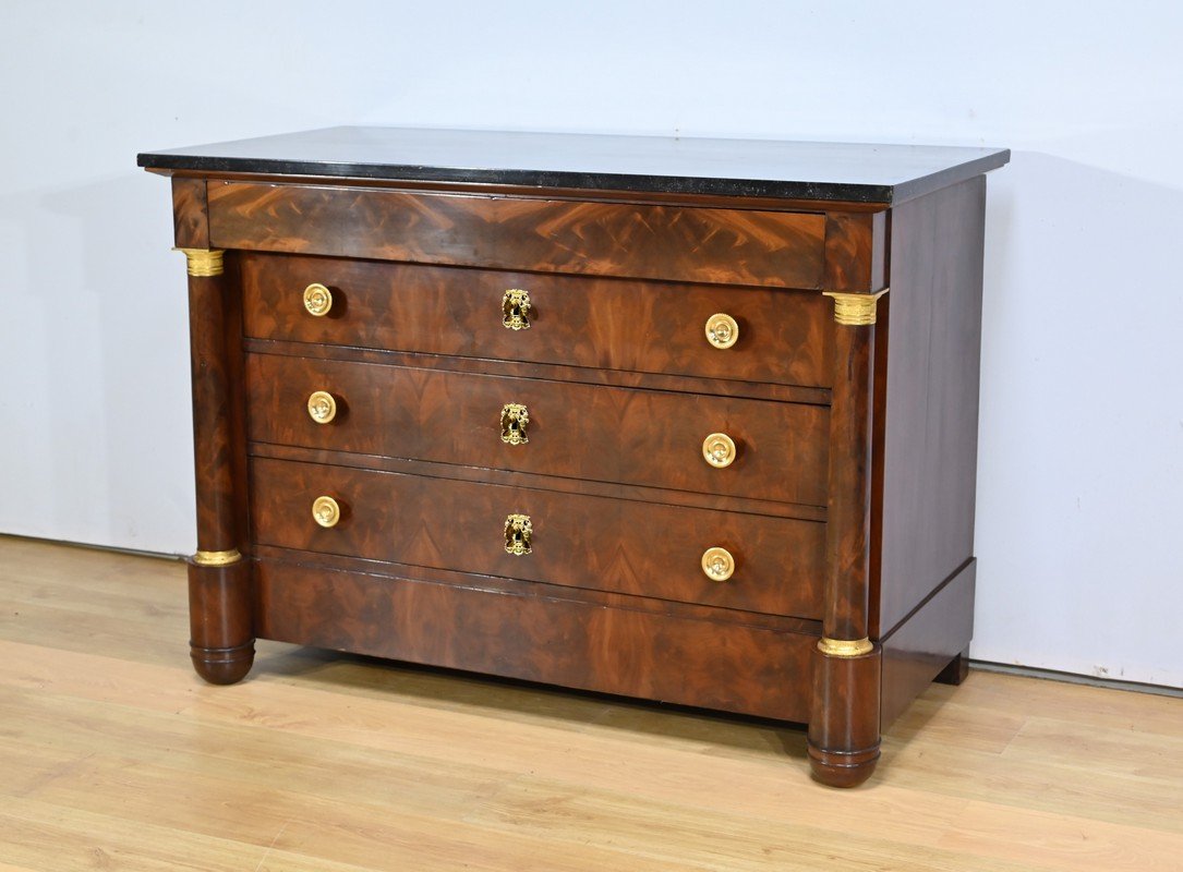Commode en Acajou, époque Empire – Début XIXe-photo-3