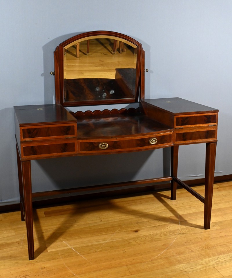Mahogany Dressing Table, England – Early 20th Century-photo-2
