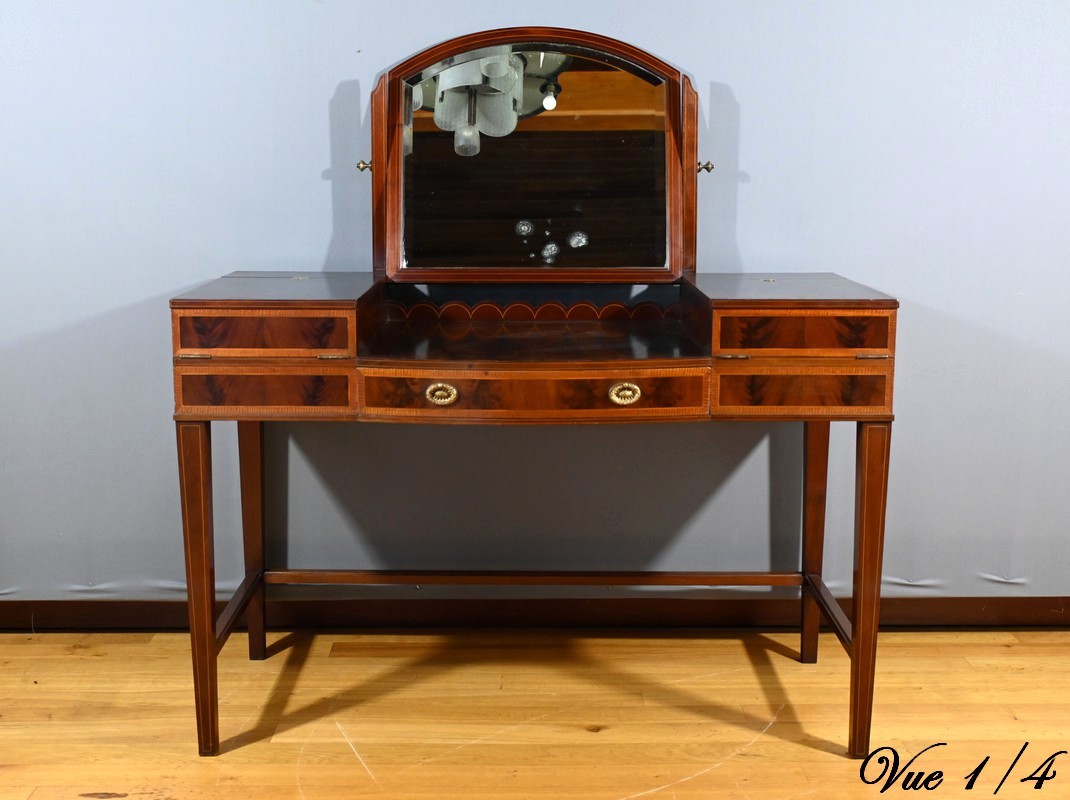 Mahogany Dressing Table, England – Early 20th Century-photo-4