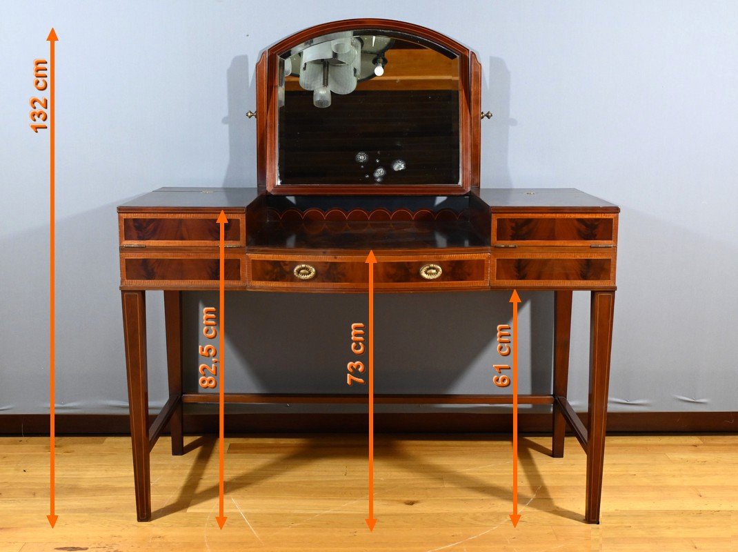 Mahogany Dressing Table, England – Early 20th Century-photo-7