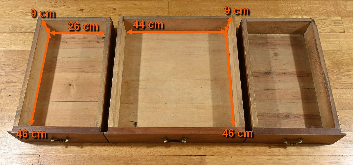 Solid Mahogany Desk Table – Part 2 Of The 19th Century-photo-7
