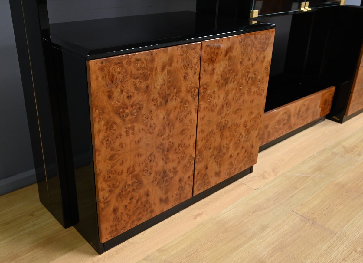 Paul Michel Library In Elm Burl And Lacquer – Part 2 Of The 20th Century-photo-4