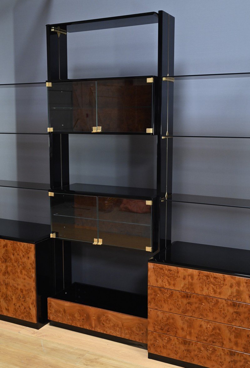Paul Michel Library In Elm Burl And Lacquer – Part 2 Of The 20th Century-photo-4
