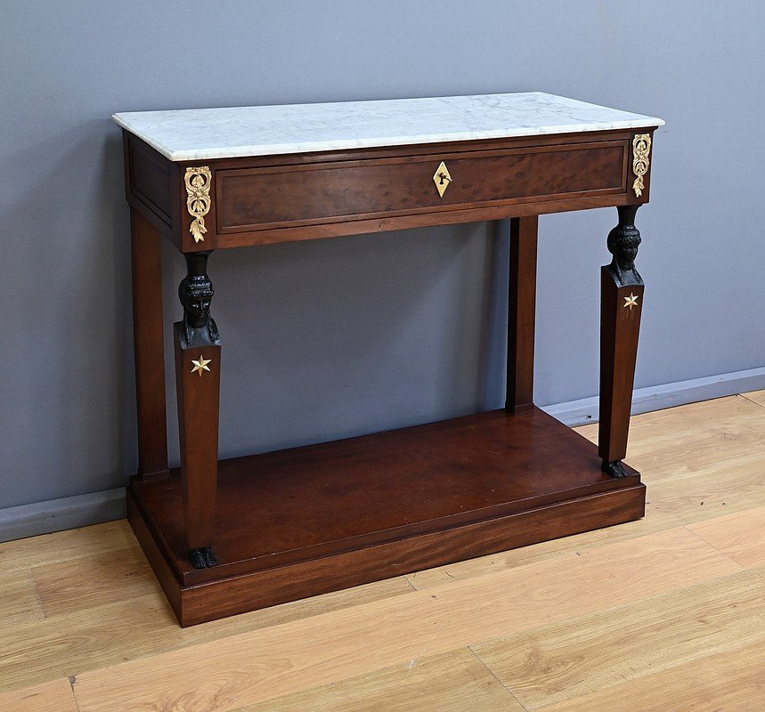 Return From Egypt Console In Mahogany, Empire Period – Early 19th Century-photo-3