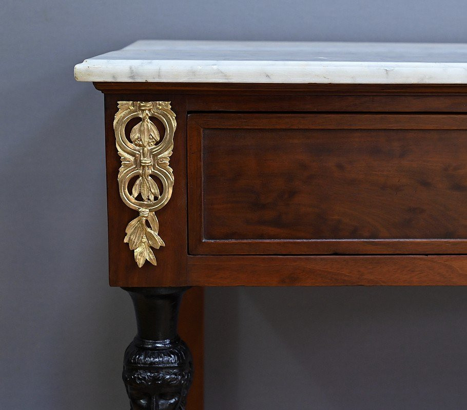 Return From Egypt Console In Mahogany, Empire Period – Early 19th Century-photo-2