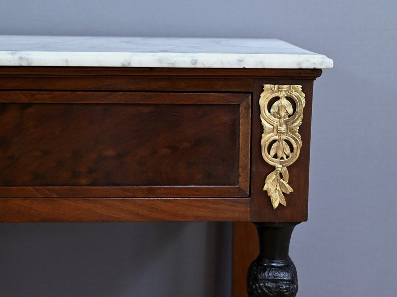 Return From Egypt Console In Mahogany, Empire Period – Early 19th Century-photo-3
