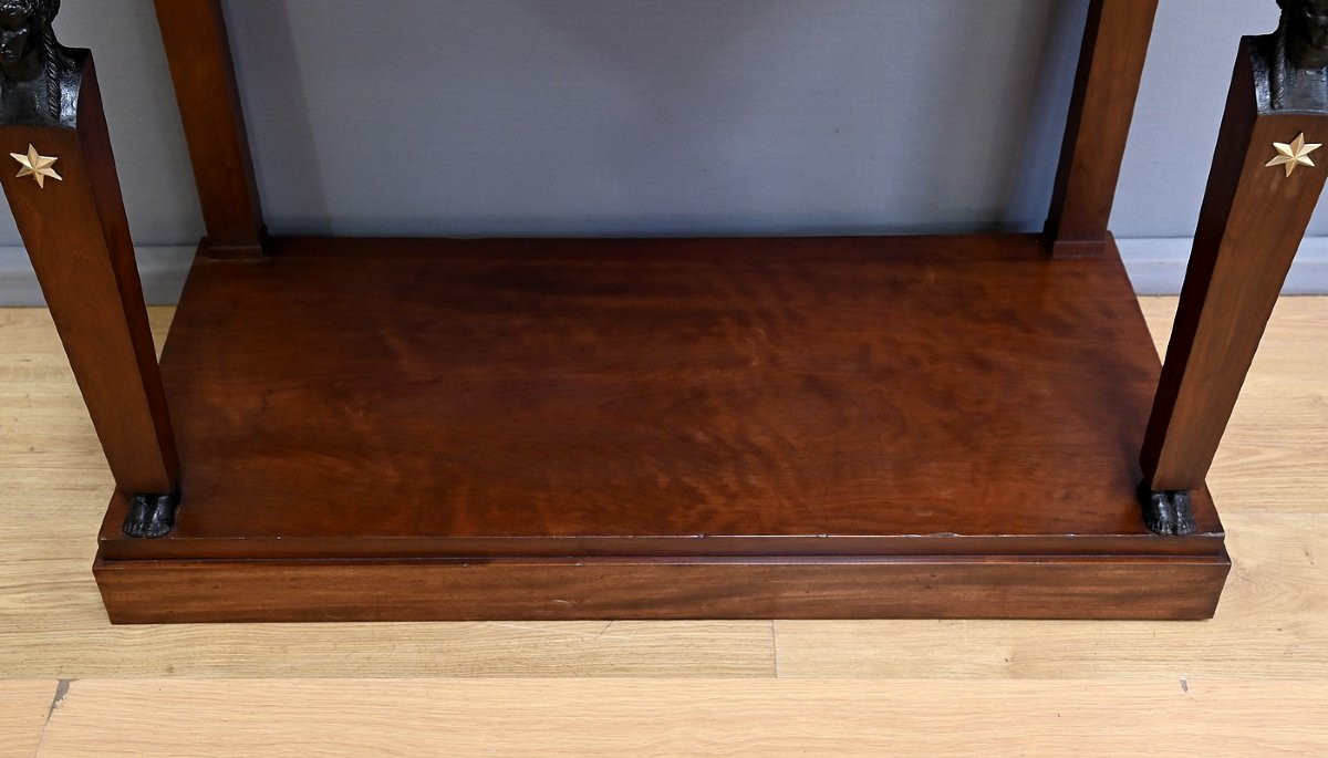 Return From Egypt Console In Mahogany, Empire Period – Early 19th Century-photo-8
