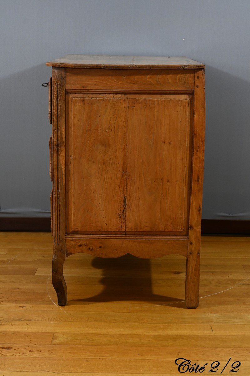 Petite Commode en Frêne, Transition Louis XIV / Louis XV - Fin XVIIIe-photo-6