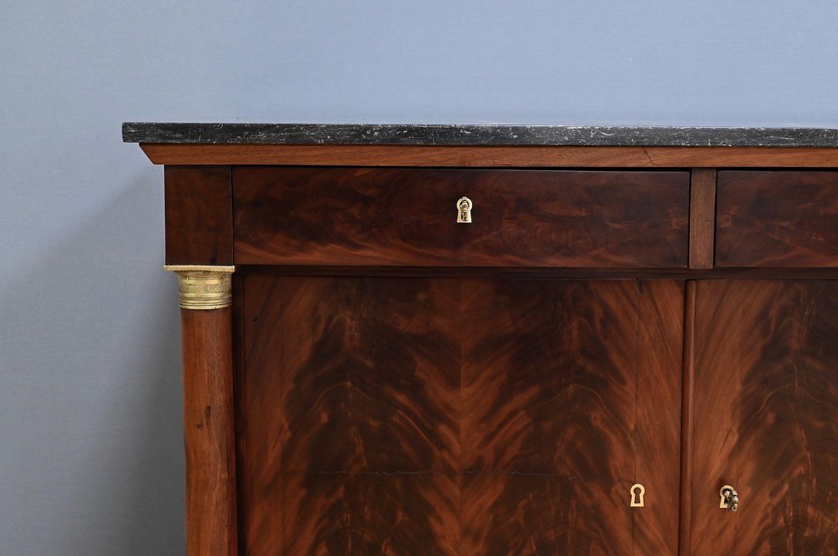 Mahogany Sideboard, Empire Style – 2nd Part Of The 19th Century-photo-3